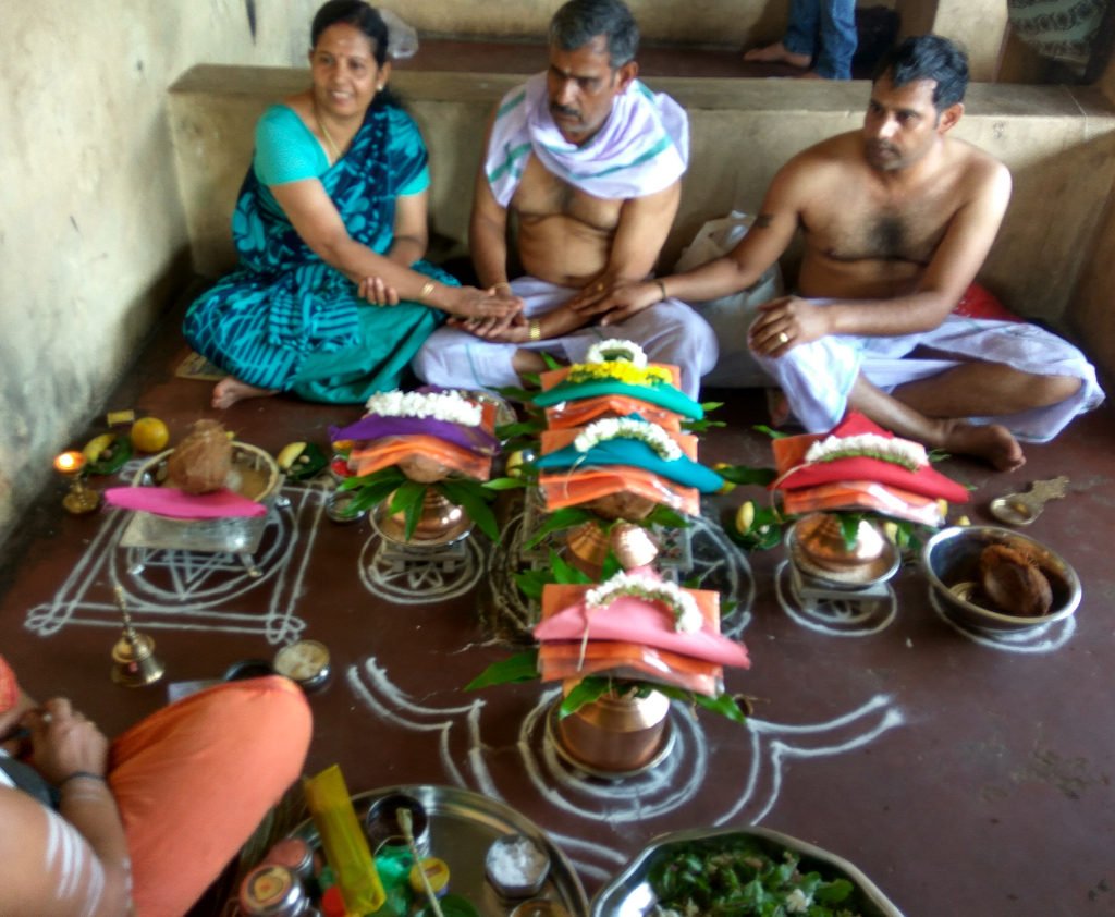 Narayan Bali Puja ritual arrangement